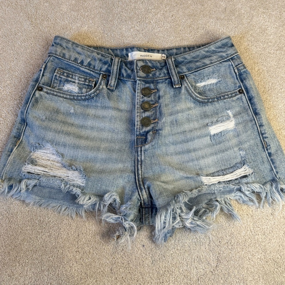 Hidden Blue Denim Shorts Size XS